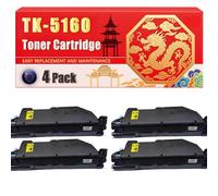 Compatible for Kyocera TK-5160 ECOSYS P7040cdn Toner Cartridge Printers, With Chip Large Capacity 16000 Pages (4 Pack Black)