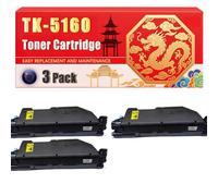Compatible for Kyocera TK-5160 ECOSYS P7040cdn Toner Cartridge Printers, With Chip Large Capacity 16000 Pages (3 Pack Black)