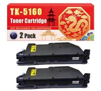 Compatible for Kyocera TK-5160 ECOSYS P7040cdn Toner Cartridge Printers, With Chip Large Capacity 16000 Pages (2 Pack Black)