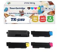 Compatible for Kyocera TK-5160 Toner Cartridge Work for Kyocera EcoSys P7040cd P7040cdn Printers, with Chip, High Yield 26000 Pages, High-Definition Printing (4-Pack BK/C/M/Y)