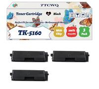 Compatible for Kyocera TK-5160 Toner Cartridge Work for Kyocera EcoSys P7040cd P7040cdn Printers, with Chip, High Yield 26000 Pages, High-Definition Printing (3 Pack Black)