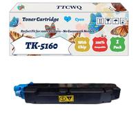 Compatible for Kyocera TK-5160 Toner Cartridge Work for Kyocera ECOSYS P7040cdn Printers, with Chip, High Yield 16000 Pages, High-Definition Printing (1 Pack Cyan)