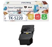 Compatible for Kyocera TK-5220 Toner Cartridge Work for Kyocera ECOSYS M5521cdn M5521cdw P5021cdn P5021 Printers, with Chip, High Yield 1200 Pages, High-Definition Printing (1 Pack Black)