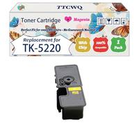Compatible for Kyocera TK-5220 Toner Cartridge Work for Kyocera ECOSYS M5521cdn M5521cdw P5021cdn P5021 Printers, with Chip, High Yield 1200 Pages, High-Definition Printing (1 Pack Magenta)