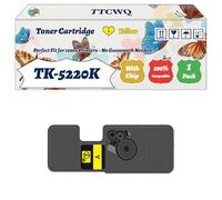 Compatible for Kyocera TK-5220K TK-5220C TK-5220M TK-5220Y Toner Cartridge Work for Kyocera EcoSys M5521cdn M5521cdw P5021 P5021cdn Printers (1 Pack Yellow)