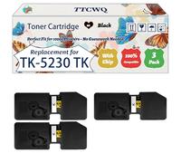 Compatible for Kyocera TK-5230 TK 5230 TK5230 Toner Cartridge Work for Kyocera Ecosys M5521CDN M5521CDW P5021CDN Printers (3 Pack Black)