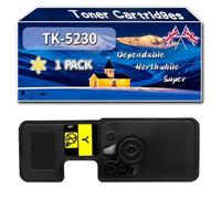 Compatible for Kyocera TK-5230 Toner Cartridges, Work for Kyocera ECOSYS M 5521 cdn M 5521 cdw P 5021 P 5021 cdn P 5021 cdw P 5021 Printers (1 Pack Yellow)