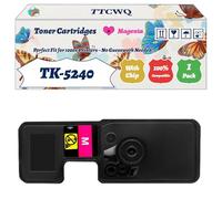 Compatible for Kyocera TK-5240 Toner Cartridges Work for Kyocera ECOSYS M 5526 cdn M 5526 cdn/A M 5526 cdw M 5526 Printers (1 Pack Magenta)