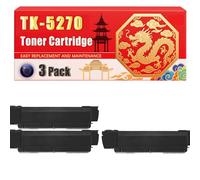 Compatible for Kyocera TK-5270 ECOSYS M6230cidn M6630cidn P6230cdn Toner Cartridge Printers, With Chip Large Capacity 8000 Pages (3 Pack Black)