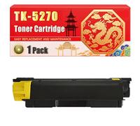 Compatible for Kyocera TK-5270 ECOSYS M6230cidn M6630cidn P6230cdn Toner Cartridge Printers, With Chip Large Capacity 8000 Pages (1 Pack Yellow)