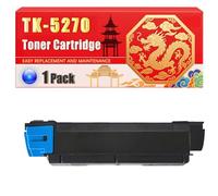 Compatible for Kyocera TK-5270 ECOSYS M6230cidn M6630cidn P6230cdn Toner Cartridge Printers, With Chip Large Capacity 8000 Pages (1 Pack Cyan)
