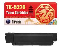 Compatible for Kyocera TK-5270 ECOSYS M6230cidn M6630cidn P6230cdn Toner Cartridge Printers, With Chip Large Capacity 8000 Pages (1 Pack Black)