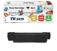 Compatible for Kyocera TK-5270 Toner Cartridge Work for Kyocera ECOSYS M6230cidn M6630cidn P6230cdn Printers, with Chip, High Yield 8000 Pages, High-Definition Printing (1 Pack Black)