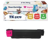 Compatible for Kyocera TK-5270 Toner Cartridge Work for Kyocera ECOSYS M6230cidn M6630cidn P6230cdn Printers, with Chip, High Yield 8000 Pages, High-Definition Printing (1 Pack Magenta)