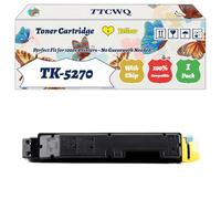 Compatible for Kyocera TK-5270 Toner Cartridge Work for Kyocera EcoSys M6630cidn M6230cidn P6230cdn Printers, with Chip, High Yield 9000 Pages, High-Definition Printing (1 Pack Yellow)