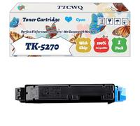 Compatible for Kyocera TK-5270 Toner Cartridge Work for Kyocera EcoSys M6630cidn M6230cidn P6230cdn Printers, with Chip, High Yield 9000 Pages, High-Definition Printing (1 Pack Cyan)