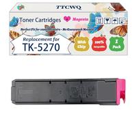 Compatible for Kyocera TK-5270 Toner Cartridges Work for Kyocera ECOSYS M 6230 cidn M 6230 cidnt M 6630 cidn P 6230 Printers (1 Pack Magenta)