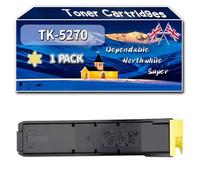 Compatible for Kyocera TK-5270 Toner Cartridges, Work for Kyocera ECOSYS M 6230 cidn M 6230 cidnt M 6630 cidn P 6230 Printers (1 Pack Yellow)