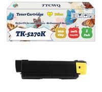 Compatible for Kyocera TK-5270K TK-5270C TK-5270M TK-5270Y Toner Cartridge Work for Kyocera EcoSys P6230cdn EcoSys M6630cidn EcoSys Printers (1 Pack Yellow)
