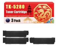 Compatible for Kyocera TK-5280 ECOSYS M6235cidn ECOSYS M6635cidn ECOSYS P6235cdn Toner Cartridge Printers, With Chip Large Capacity 13000 Pages (3 Pack Black)