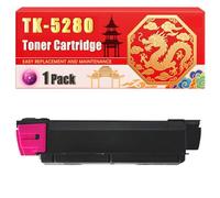 Compatible for Kyocera TK-5280 ECOSYS M6235cidn ECOSYS M6635cidn ECOSYS P6235cdn Toner Cartridge Printers, With Chip Large Capacity 13000 Pages (1 Pack Magenta)