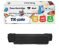 Compatible for Kyocera TK-5280 Toner Cartridge Work for Kyocera ECOSYS M6235cidn ECOSYS M6635cidn ECOSYS Printers (1 Pack Black)