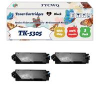 Compatible for Kyocera TK-5305 Toner Cartridges Work for Kyocera TASKalfa 351ci 350ci Printers, with Chip, High Yield 15000 Pages, High-Definition Printing (3 Pack Black)