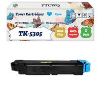 Compatible for Kyocera TK-5305 Toner Cartridges Work for Kyocera TASKalfa 351ci 350ci Printers, with Chip, High Yield 15000 Pages, High-Definition Printing (1 Pack Cyan)