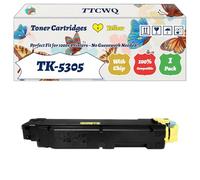 Compatible for Kyocera TK-5305 Toner Cartridges Work for Kyocera TASKalfa 351ci 350ci Printers, with Chip, High Yield 15000 Pages, High-Definition Printing (1 Pack Yellow)