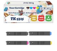 Compatible for Kyocera TK-5315 Toner Cartridge Work for Kyocera TASKalfa 408ci 508ci Printers, with Chip, High Yield 24000 Pages, High-Definition Printing (4-Pack BK/C/M/Y)
