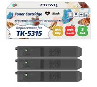 Compatible for Kyocera TK-5315 Toner Cartridge Work for Kyocera TASKalfa 408ci TASKalfa 508ci Printers, with Chip, High Yield 24000 Pages, High-Definition Printing (3 Pack Black)