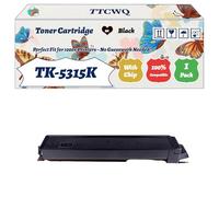 Compatible for Kyocera TK-5315K TK-5315C TK-5315M TK-5315Y Toner Cartridge Work for Kyocera TASKalfa 408ci TASKalfa Printers (1 Pack Black)