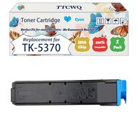 Compatible for Kyocera TK-5370 TK-5370K TK-5370C TK-5370M TK-5370Y TK5370 Toner Cartridge Work for Kyocera ECOSYS MA3500cifx ECOSYS MA3500cix ECOSYS Printers (1 Pack Cyan)