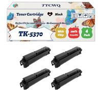 Compatible for Kyocera TK-5370 Toner Cartridge Work for Kyocera ECOSYS MA3500 ECOSYS PA3500cx Printers, with Chip, High Yield 7000 Pages, High-Definition Printing (4 Pack Black)