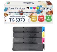 Compatible for Kyocera TK-5370 Toner Cartridge Work for Kyocera ECOSYS MA3500cifx ECOSYS MA3500cix ECOSYS Printers (4-Pack BK/C/M/Y)