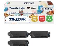 Compatible for Kyocera TK-5370K TK-5370C TK-5370M TK-5370Y Toner Cartridge Work for Kyocera EcoSys PA3500cx EcoSys MA3500cifx EcoSys Printers (3 Pack Black)