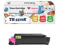 Compatible for Kyocera TK-5370K TK-5370C TK-5370M TK-5370Y Toner Cartridge Work for Kyocera EcoSys PA3500cx EcoSys MA3500cifx EcoSys Printers (1 Pack Magenta)