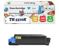 Compatible for Kyocera TK-5370K TK-5370C TK-5370M TK-5370Y Toner Cartridge Work for Kyocera EcoSys PA3500cx EcoSys MA3500cifx EcoSys Printers (1 Pack Cyan)