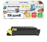 Compatible for Kyocera TK-5370K TK-5370C TK-5370M TK-5370Y Toner Cartridge Work for Kyocera EcoSys PA3500cx EcoSys MA3500cifx EcoSys Printers (1 Pack Yellow)