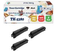 Compatible for Kyocera TK-5380 Toner Cartridge Work for Kyocera ECOSYS MA4000 ECOSYS PA4000cx Printers, with Chip, High Yield 13000 Pages, High-Definition Printing (3 Pack Black)
