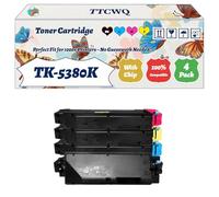Compatible for Kyocera TK-5380K TK-5380C TK-5380M TK-5380Y Toner Cartridge Work for Kyocera EcoSys MA4000cifx EcoSys MA4000cix EcoSys Printers (4-Pack BK/C/M/Y)