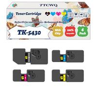 Compatible for Kyocera TK-5430 Toner Cartridge Work for Kyocera EcoSys MA2100cfx EcoSys MA2100cwfx Printers, with Chip, High Yield 2500 Pages, High-Definition Printing (4-Pack BK/C/M/Y)
