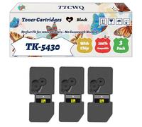 Compatible for Kyocera TK-5430 Toner Cartridges Work for Kyocera ECOSYS PA2100 PA2100cwx PA2100cx Printers, with Chip, High Yield 2250 Pages, High-Definition Printing (3 Pack Black)