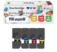 Compatible for Kyocera TK-5430K TK-5430C TK-5430M TK-5430Y Toner Cartridge Work for Kyocera EcoSys MA2100cfx EcoSys MA2100cwfx PA2100cwx Printers (4-Pack BK/C/M/Y)