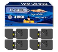 Compatible for Kyocera TK-5450 Toner Cartridge, Work for Kyocera ECOSYS MA2600cfx MA2600cwfx PA2600cwx PA2600cx Printers, Toner Cartridge TK5450 TK-5450K TK-5450C TK-5450Y TK-5450M (4 Pack Black)