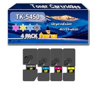 Compatible for Kyocera TK-5450 Toner Cartridges, Work for Kyocera ECOSYS PA2600cwx MA2600cfx MA2600cwfx PA2600cx Printers, Toner Cartridges TK5450 TK5450BK TK5450C TK5450M TK5450Y (4-Pack BK/C/M/Y)