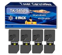Compatible for Kyocera TK-5450 Toner Cartridges, Work for Kyocera ECOSYS PA2600cwx MA2600cfx MA2600cwfx PA2600cx Printers, Toner Cartridges TK5450 TK5450BK TK5450C TK5450M TK5450Y (4 Pack Black)