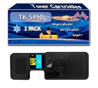 Compatible for Kyocera TK-5450 Toner Cartridges, Work for Kyocera Ecosys PA2600cx PA2600cwx MA2600cwx MA2600cwfx Printers, Toner Cartridges TK-5450K TK-5450C TK-5450M TK-5450Y (1 Pack Cyan)