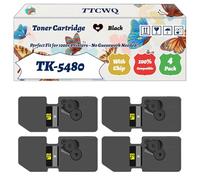 Compatible for Kyocera TK-5480 Toner Cartridge Work for Kyocera EcoSys MA2101cfx MA2101cwfx PA2101cwx PA2101cx Printers, with Chip, High Yield 2250 Pages, High-Definition Printing (4 Pack Black)