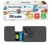 Compatible for Kyocera TK-5480 Toner Cartridge Work for Kyocera Ecosys PA2101cx PA2101cwx MA2101cfx MA2101cwfx Printers, with Chip, High Yield 1500 Pages, High-Definition Printing (1 Pack Cyan)
